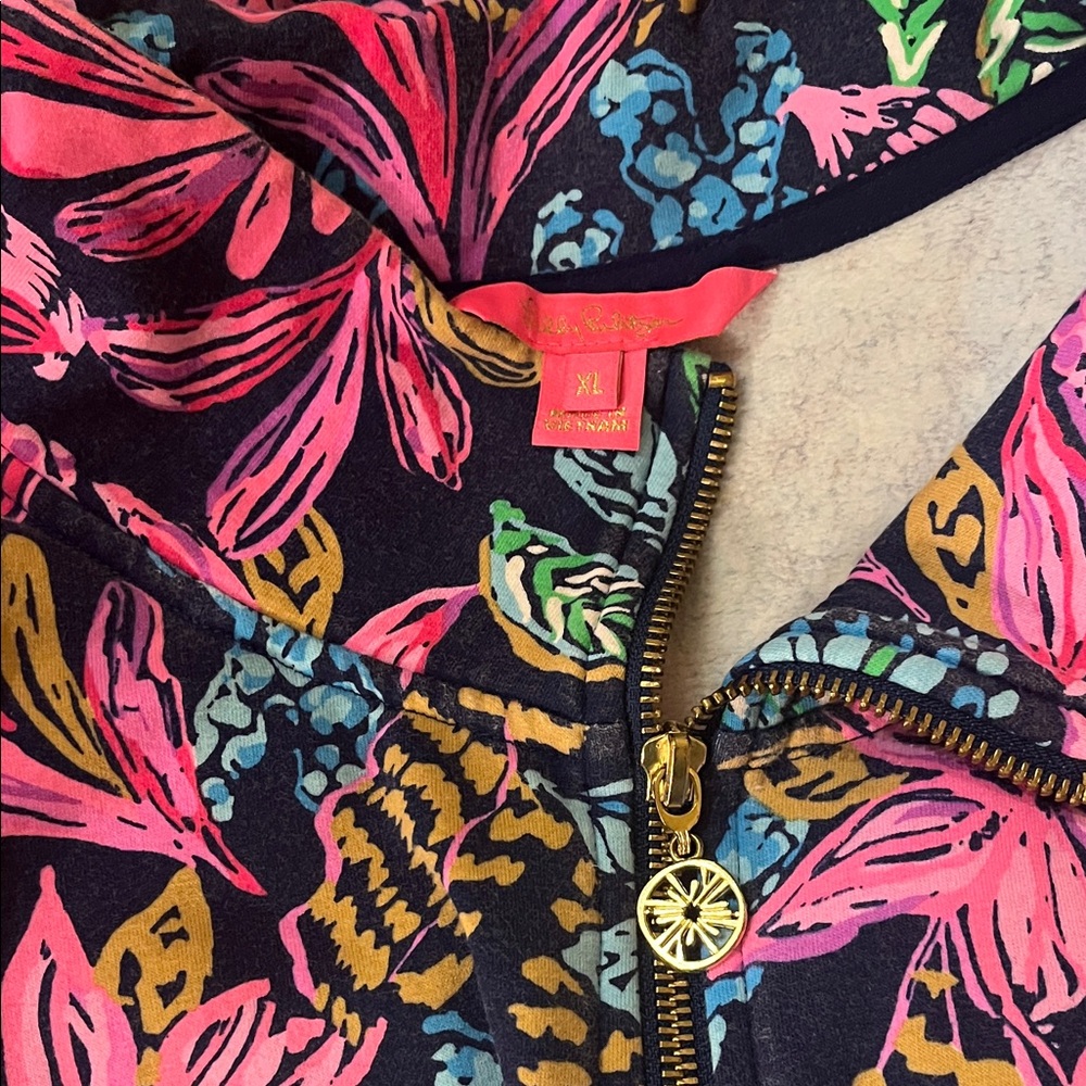 Lilly Pulitzer Pink and Blue Floral Jacket